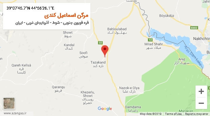 روستای مرگن اسماعیل کندی بر روی نقشه