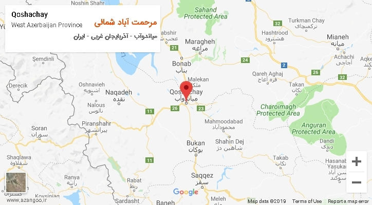 دهستان مرحمت آباد شمالی بر روی نقشه