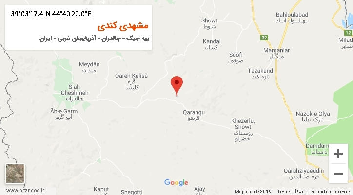 روستای مشهدی کندی بر روی نقشه