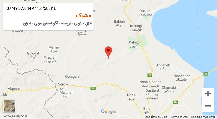 روستای مشیک بر روی نقشه