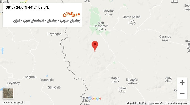 روستای میرزاخان بر روی نقشه