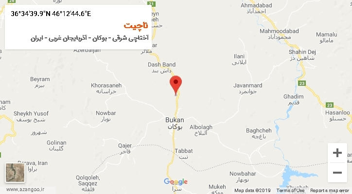 روستای ناچیت بر روی نقشه