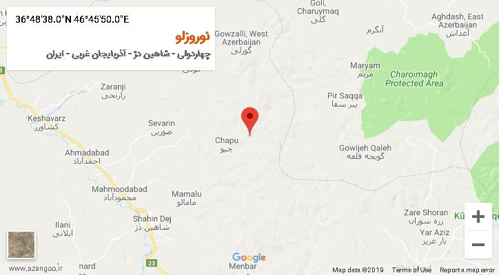 روستای نوروزلو بر روی نقشه