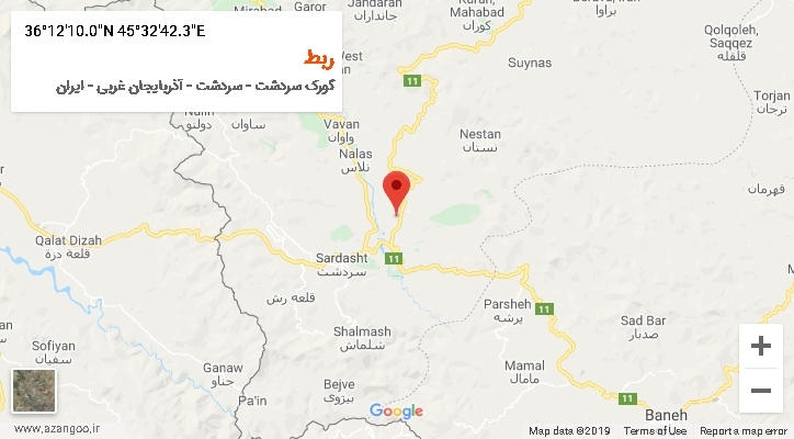 روستای ربط بر روی نقشه
