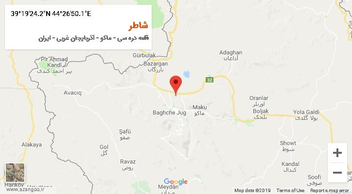 روستای شاطر بر روی نقشه