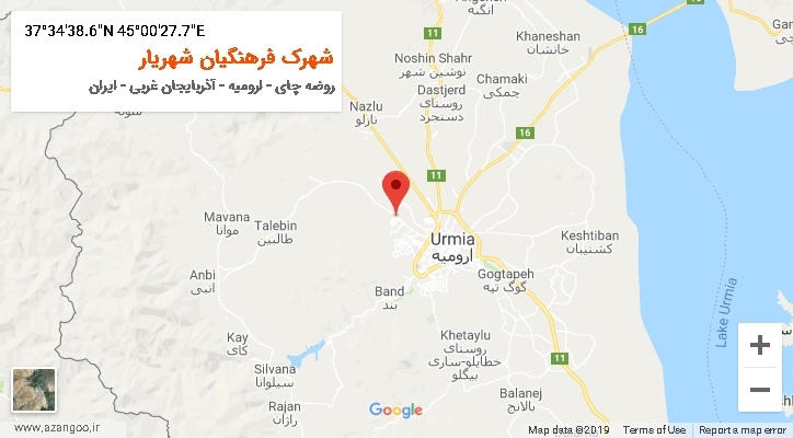 روستای شهرک فرهنگیان شهریار بر روی نقشه