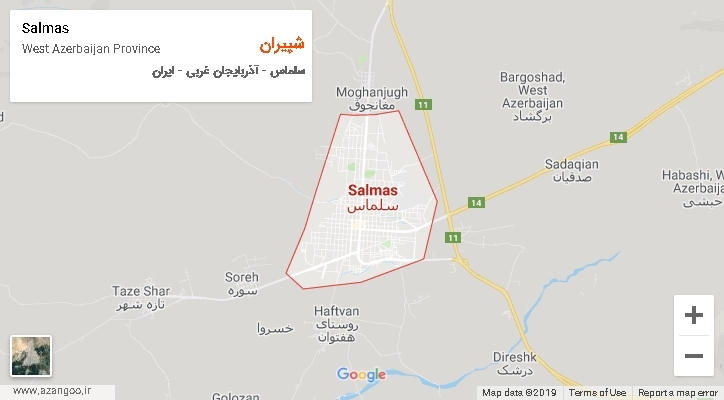 دهستان شپیران بر روی نقشه
