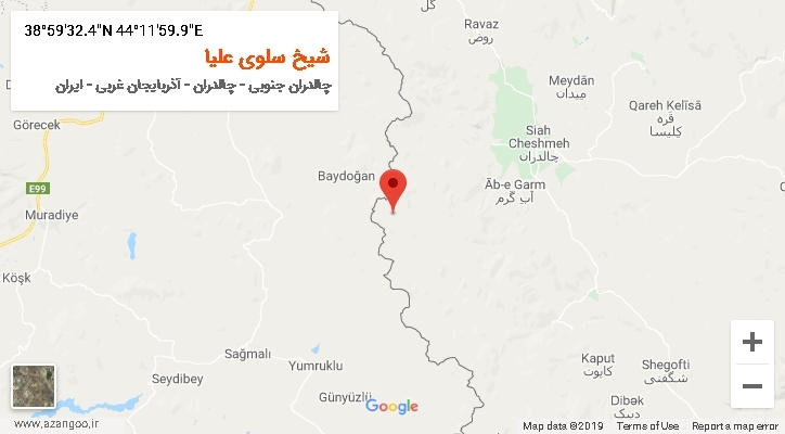 روستای شیخ سلوی علیا بر روی نقشه
