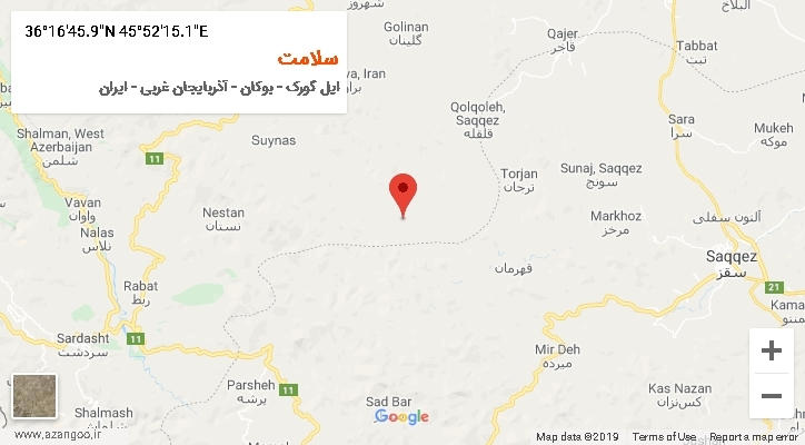 روستای سلامت بر روی نقشه
