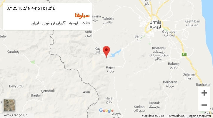 روستای سیلوانا بر روی نقشه