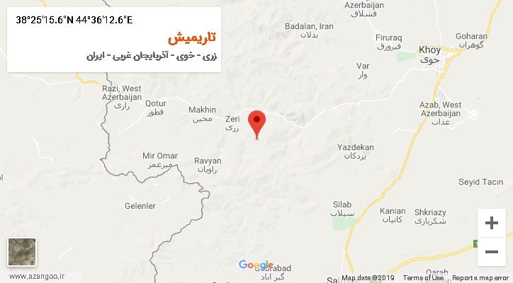 روستای تاریمیش بر روی نقشه
