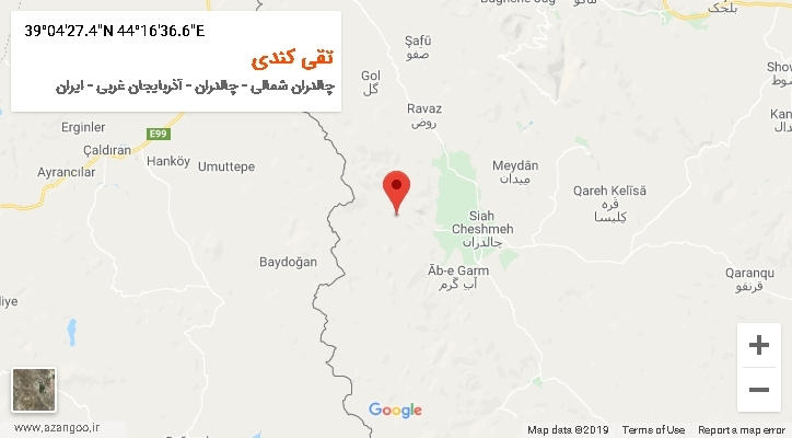 روستای تقی کندی بر روی نقشه