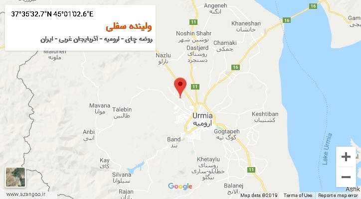 روستای ولینده سفلی بر روی نقشه