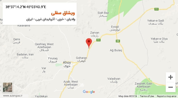 روستای ویشلق سفلی بر روی نقشه