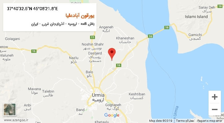 روستای یورقون آبادعلیا بر روی نقشه