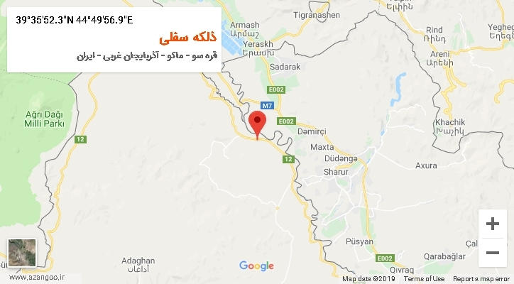 روستای ذلکه سفلی بر روی نقشه