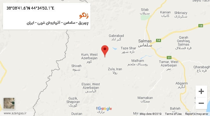 روستای زنگو بر روی نقشه