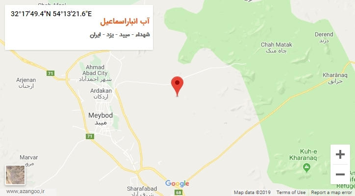 روستای آب انباراسماعیل بر روی نقشه