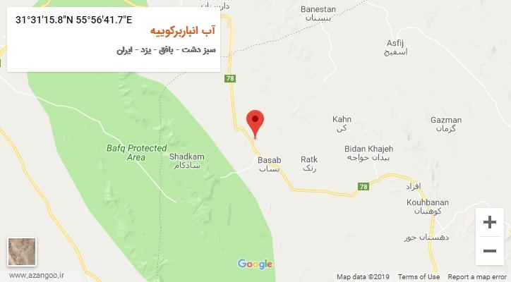 روستای آب انباربرکوییه بر روی نقشه