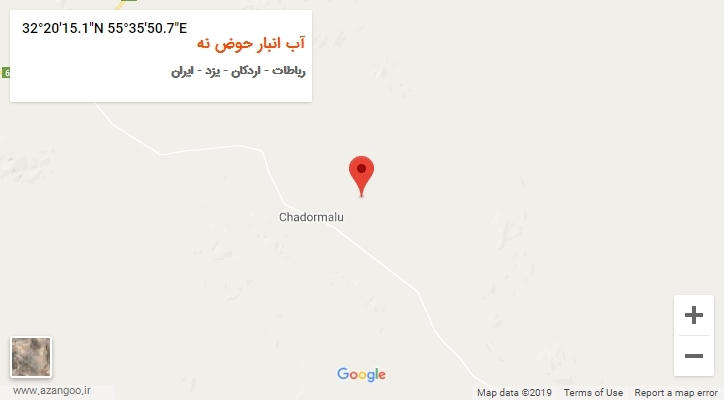 روستای آب انبار حوض نه بر روی نقشه