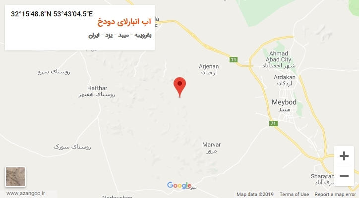 روستای آب انبارلای دودخ بر روی نقشه