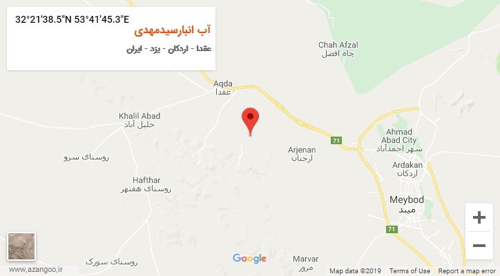 روستای آب انبارسیدمهدی بر روی نقشه