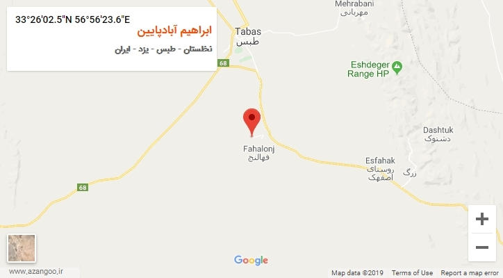 روستای ابراهیم آبادپایین بر روی نقشه