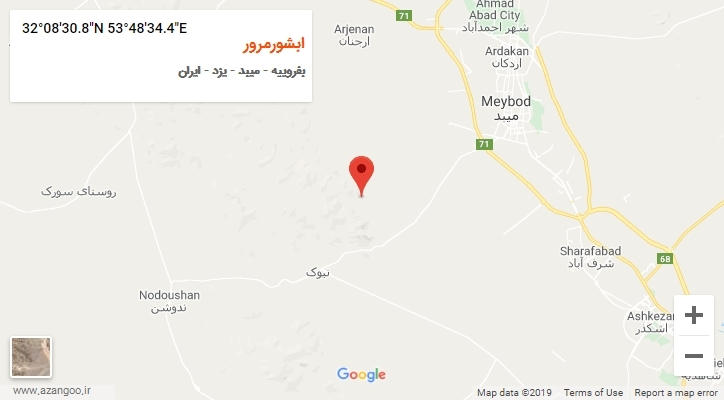 روستای ابشورمرور بر روی نقشه