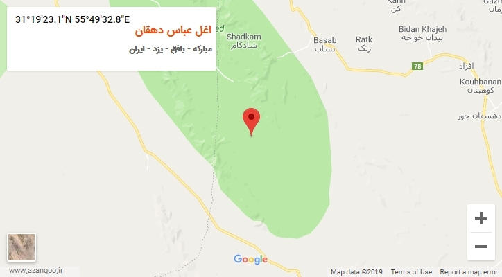 روستای اغل عباس دهقان بر روی نقشه