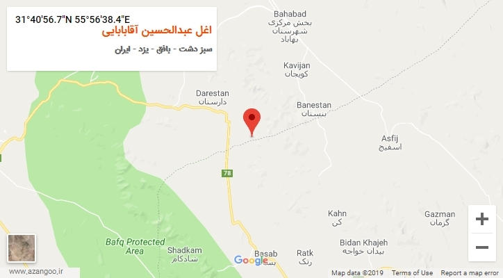روستای اغل عبدالحسین آقابابایی بر روی نقشه