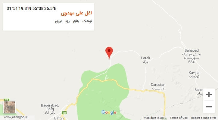 روستای اغل علی مهدوی بر روی نقشه
