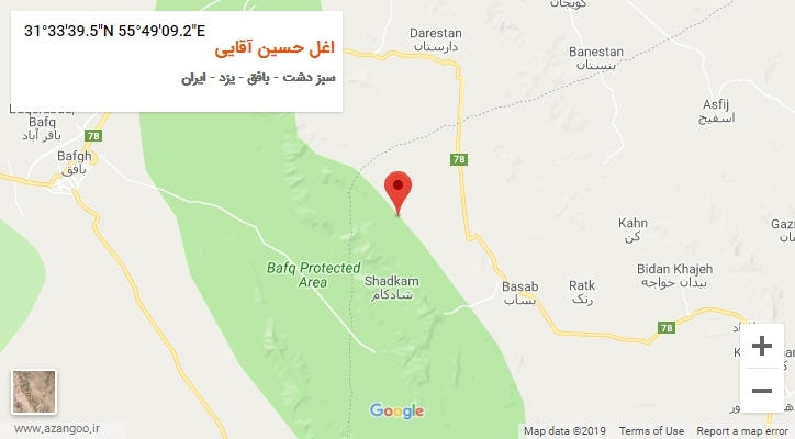 روستای اغل حسین آقایی بر روی نقشه