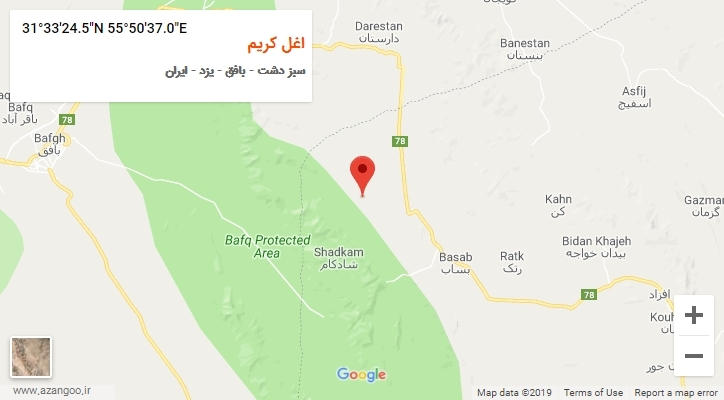روستای اغل کریم بر روی نقشه