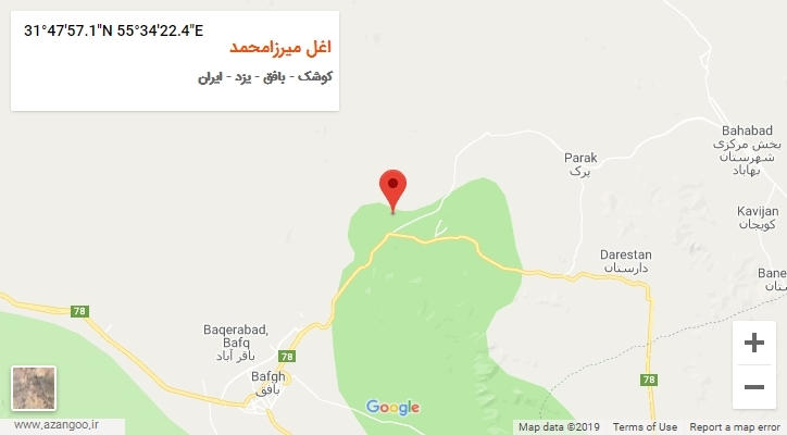 روستای اغل میرزامحمد بر روی نقشه
