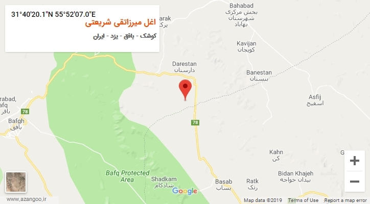 روستای اغل میرزاتقی شریعتی بر روی نقشه
