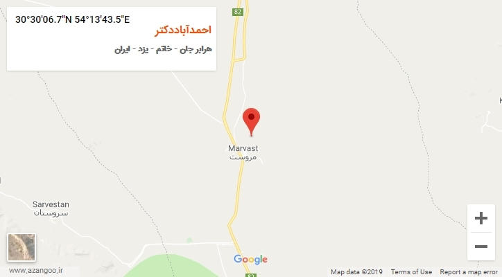 روستای احمدآباددکتر بر روی نقشه