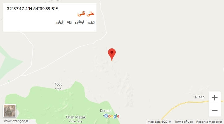 روستای علی قلی بر روی نقشه