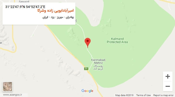 روستای امیرآبادابویی زاده وشرکا بر روی نقشه