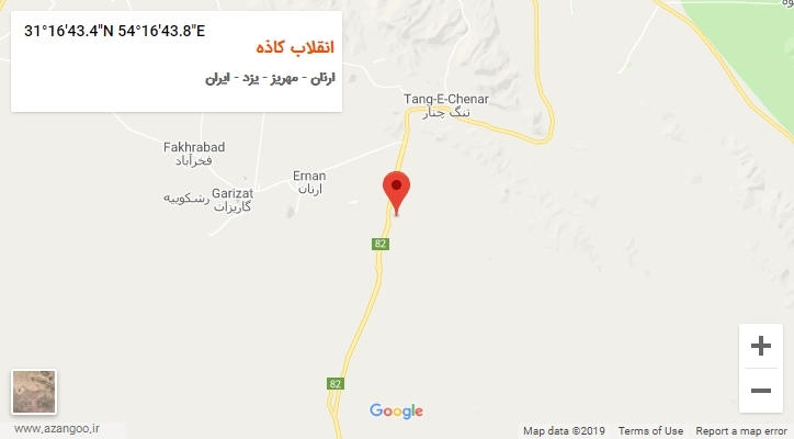 روستای انقلاب کاذه بر روی نقشه