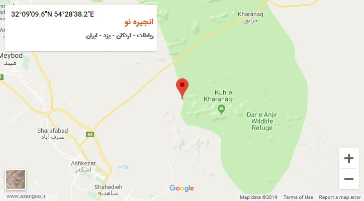 روستای انجیره نو بر روی نقشه