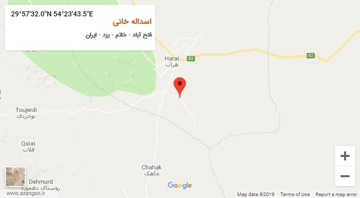 روستای اسداله خانی بر روی نقشه