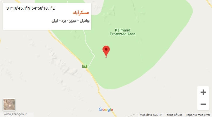 روستای عسکرآباد بر روی نقشه