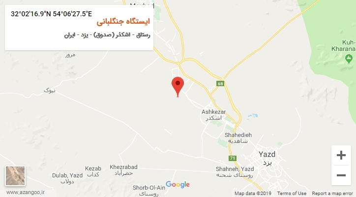 روستای ایستگاه جنگلبانی بر روی نقشه