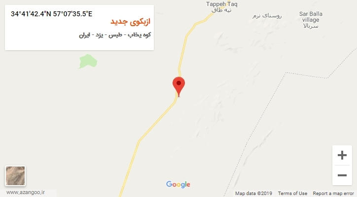روستای ازبکوی جدید بر روی نقشه