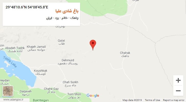 روستای باغ شادی علیا بر روی نقشه