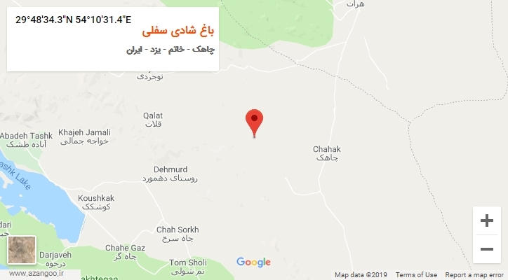 روستای باغ شادی سفلی بر روی نقشه