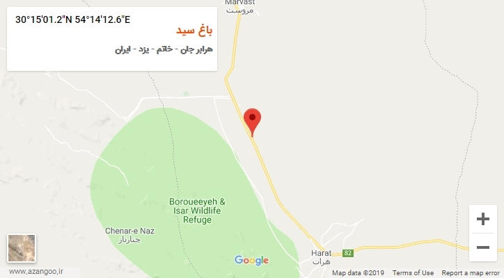 روستای باغ سید بر روی نقشه