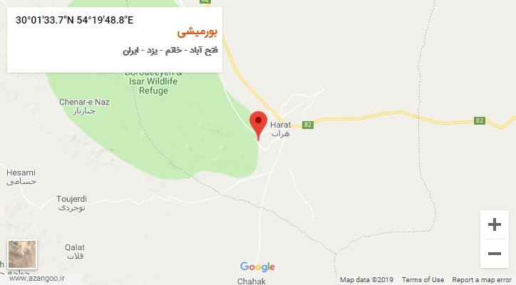 روستای بورمیشی بر روی نقشه