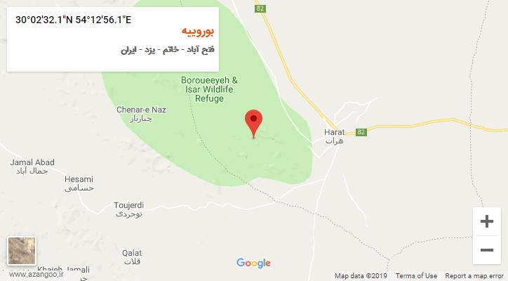 روستای بوروییه بر روی نقشه
