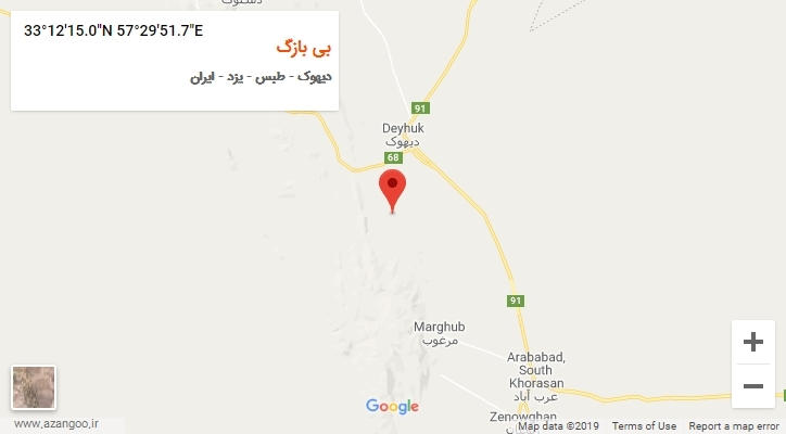 روستای بی بازگ بر روی نقشه